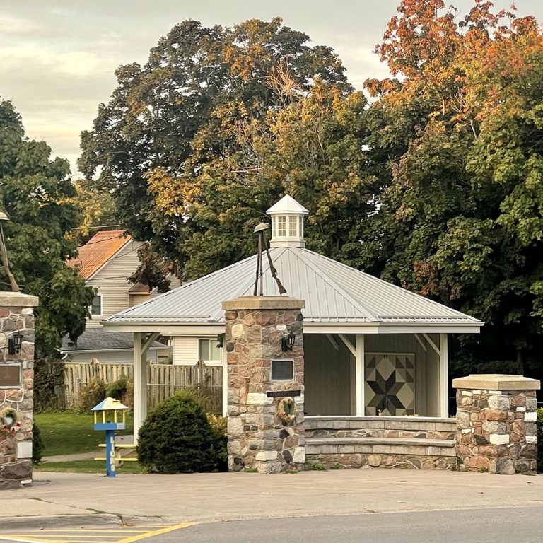 Wellington PEC park entrance on Mian street.